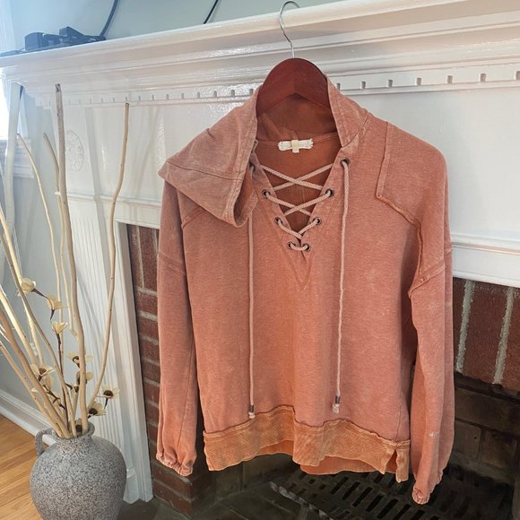 Buckle Pullover Hoodie Streetwear Cotton Casual Comfy Oversized XS - Picture 5 of 7